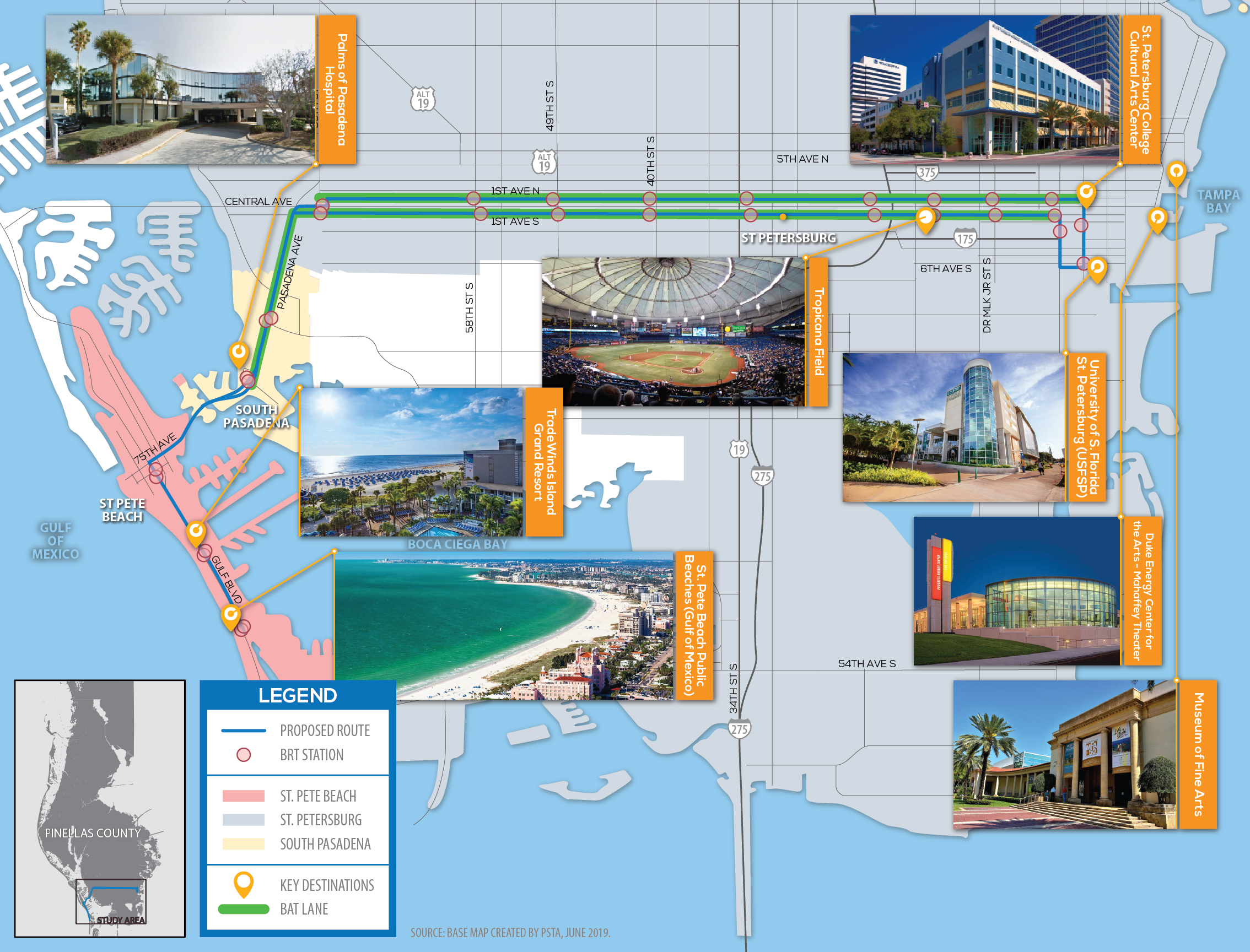 PSTA BRT Map 062119