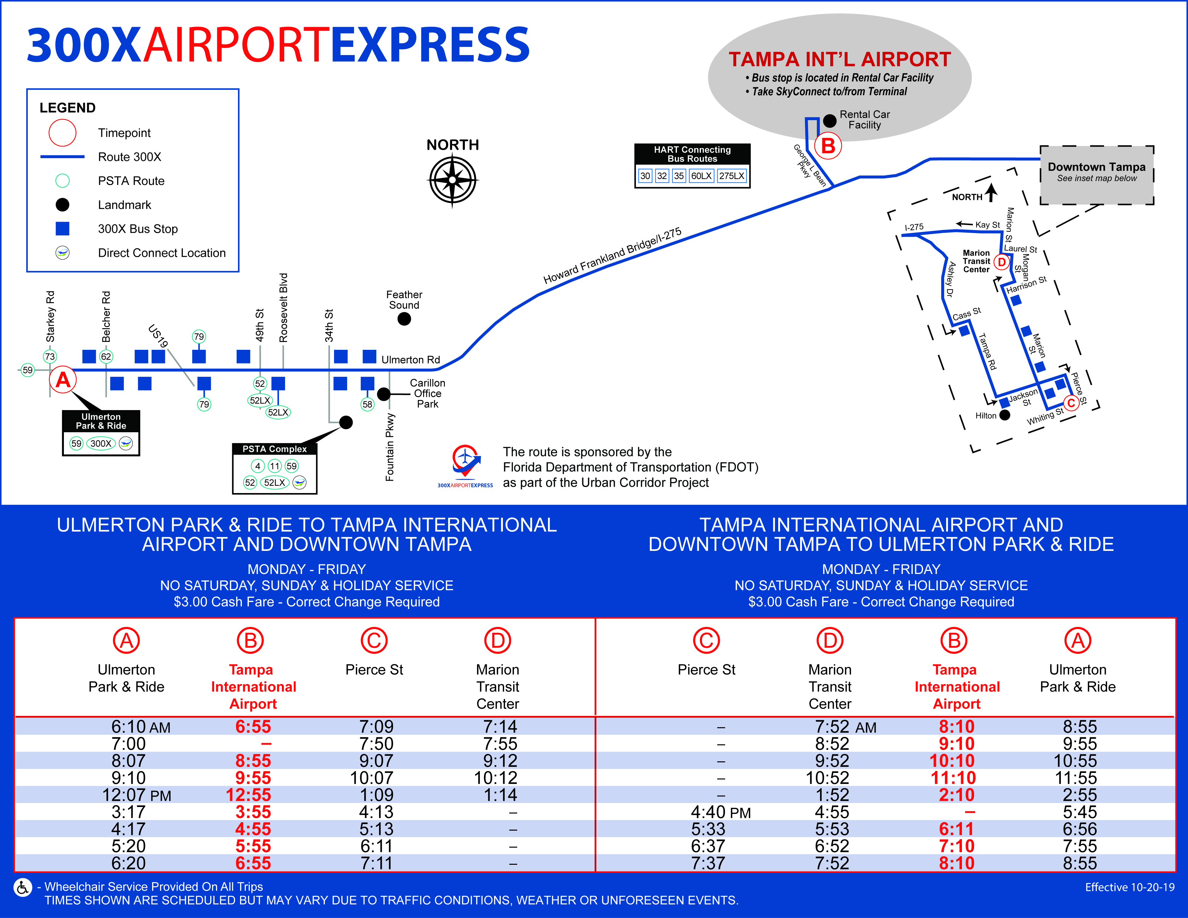 Airport Express Fare Chart